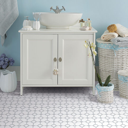 selbstklebende Bodenfliesen Bloomy Grid (11er Set) image number null